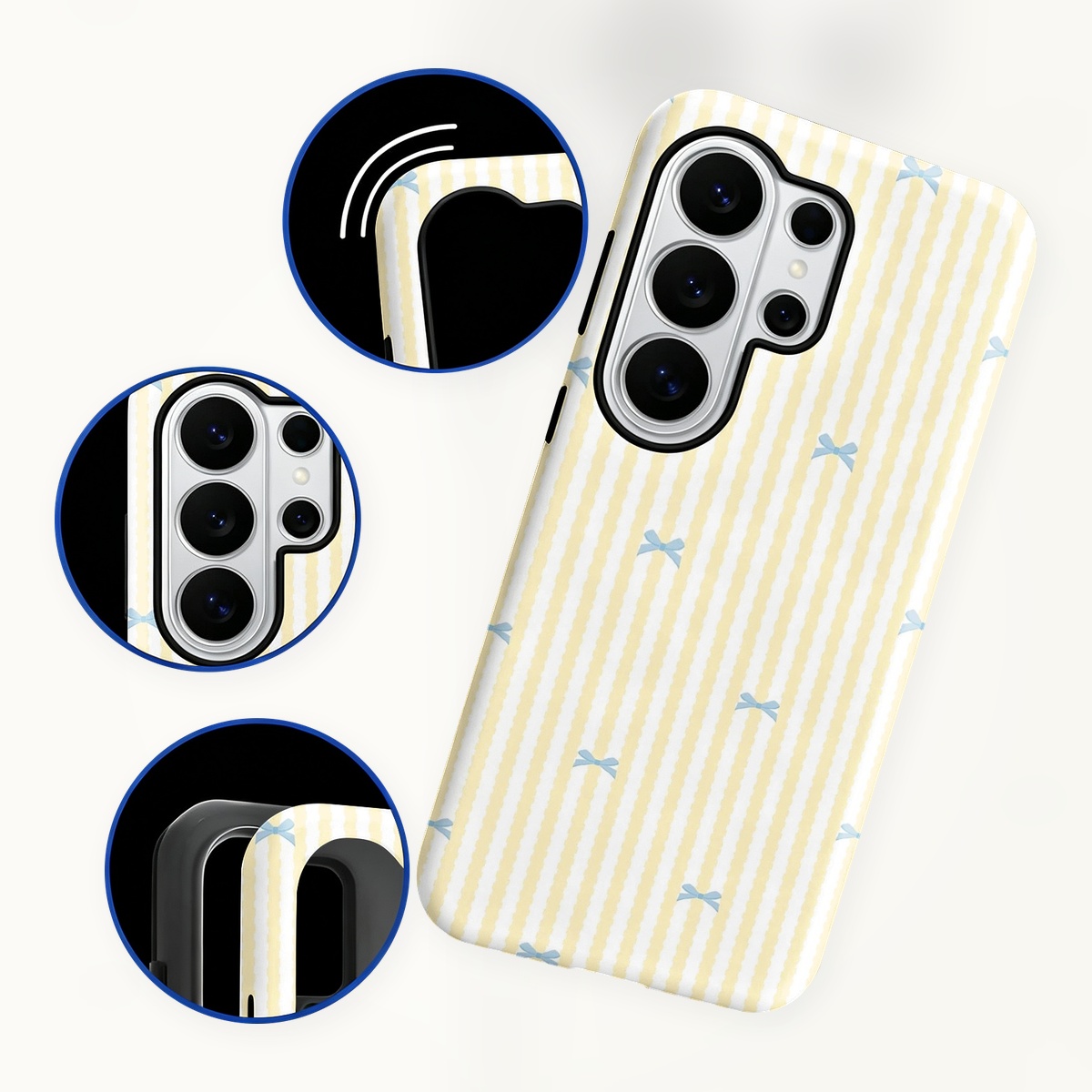 Blue Bow Yellow Stripes 2-in-1 - Samsung Galaxy S24 recension och pris