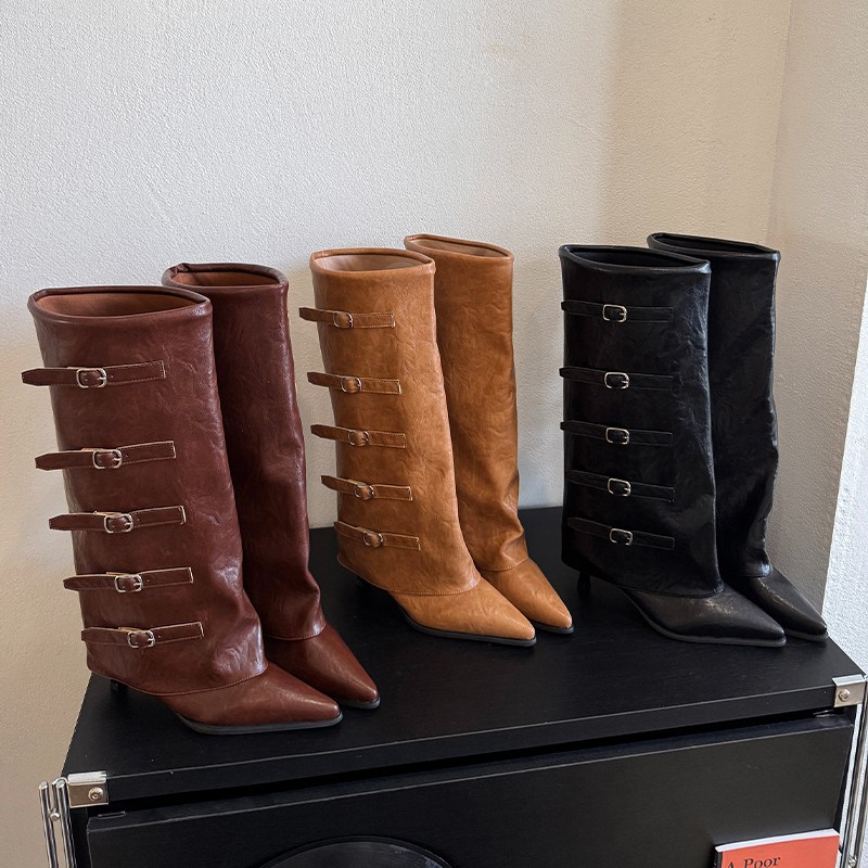 New Autumn Winter Pointed Toe  - Leather Classic Strap recension och pris