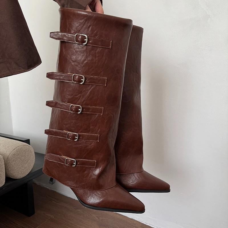New Autumn Winter Pointed Toe  - Leather Classic Strap recension och pris