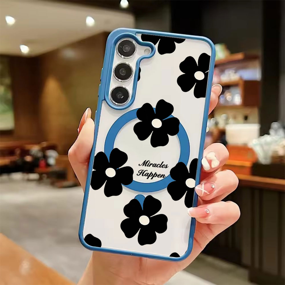 Black Flower Personalized Prin - Samsung Galaxy S24 recension och pris
