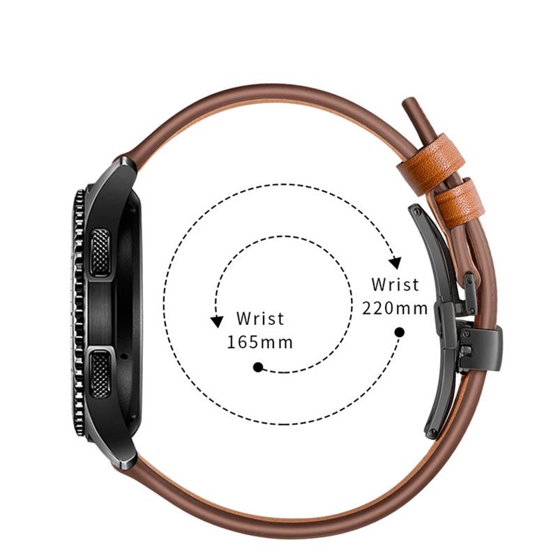 20mm 22mm Leather Band For Sam - Titan Smartwatch Accessories recension och pris